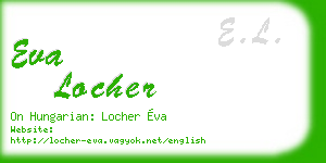 eva locher business card