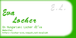 eva locher business card